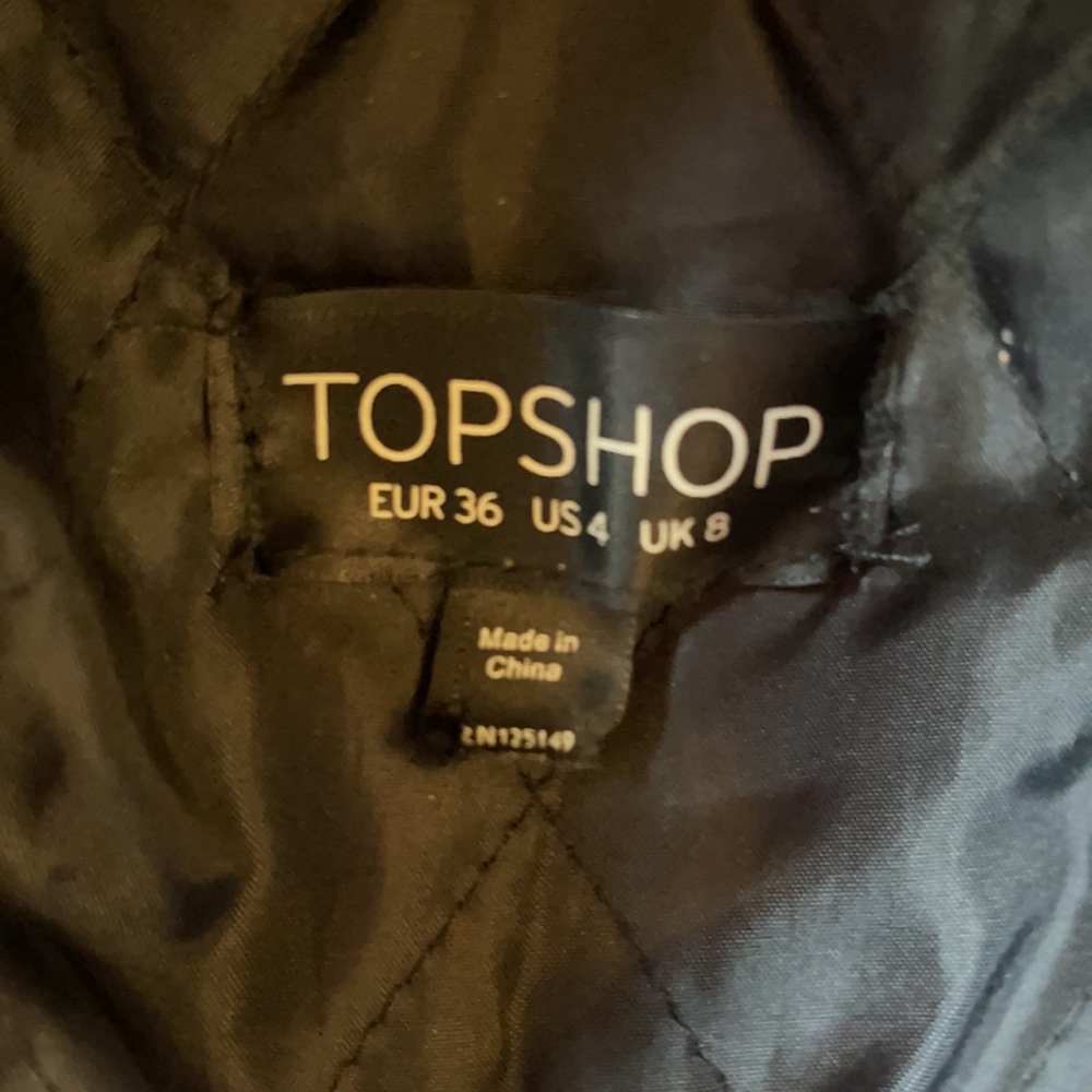 Top Shop Leather Jacket - Picture 3 of 8